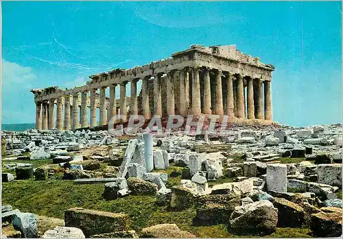 Moderne Karte Athenes Le Parthenon