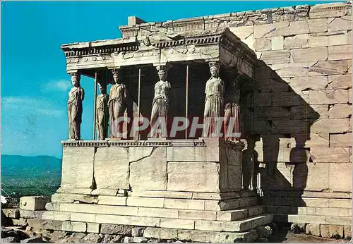 Moderne Karte Athenes Les Caryatides