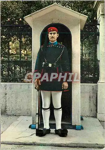 Cartes postales moderne Athenes Eurone de la Garde Royale Militaria