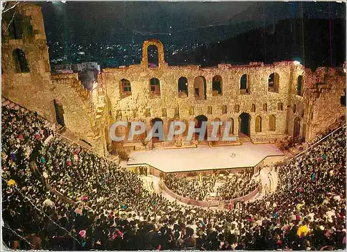 Moderne Karte Athenes L'Odeon d'Herode Atticos Un Consert