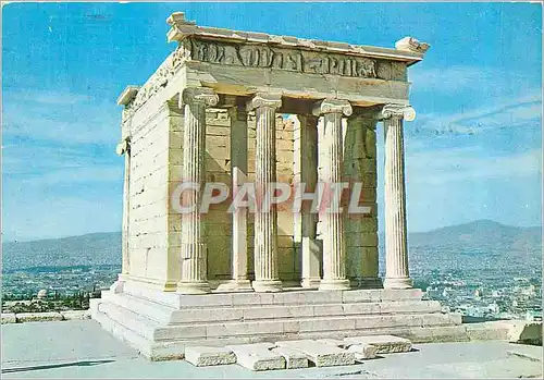 Moderne Karte Athenes Temple d'Athena Nike