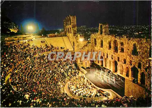 Cartes postales moderne Athenes L'Odeon d'Herode Atticos Un Concert