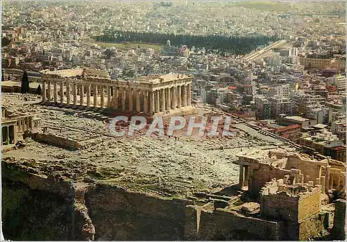 Cartes postales moderne Athenes L'Acropole Propylees t Pathenon par avion