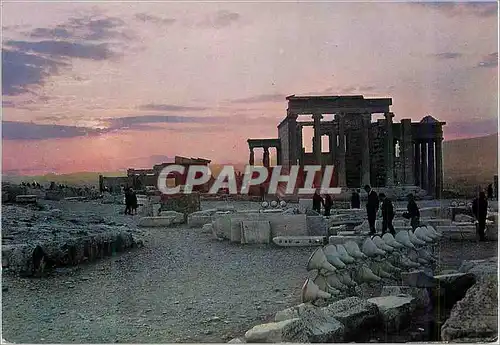 Cartes postales moderne Athenes Coucher du Soleil vu d'Acropole