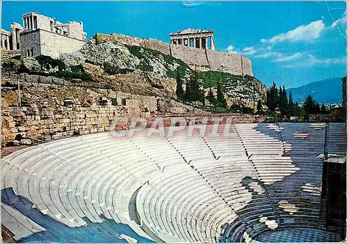 Moderne Karte Athenes L'Odeon d'Herode Atticos