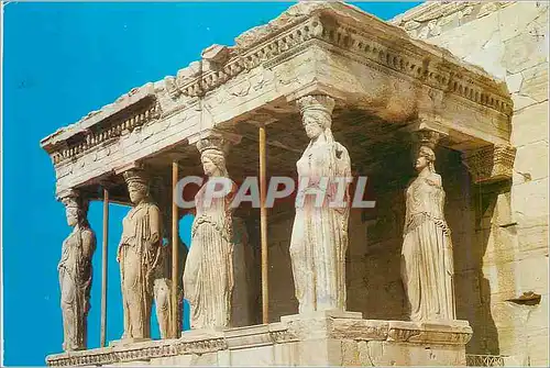 Moderne Karte Athenes Portique de Caryatides