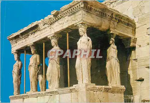 Moderne Karte Athenes Portique de Caryatides