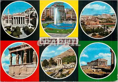 Moderne Karte Athenes Souvenir