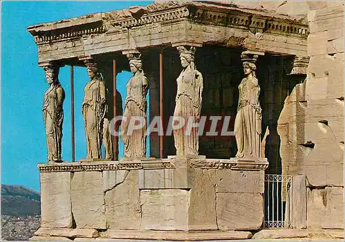 Moderne Karte Athenes Les Caryatides