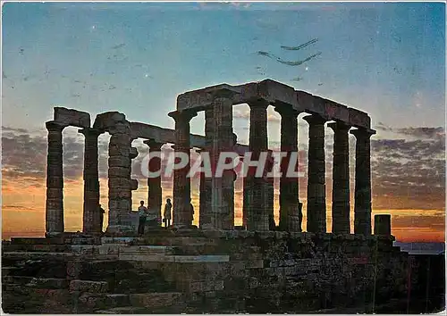Moderne Karte Athenes Sounion Le Temple de Posseidon