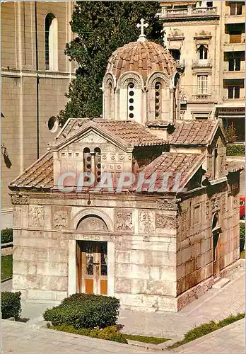 Moderne Karte Athenes Eglise Byzantine Saint Eleutherios