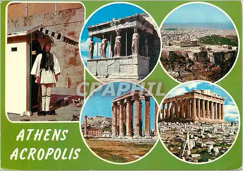 Cartes postales moderne Athens Acropolis Militaria
