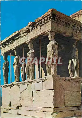 Moderne Karte Athenes Les Caryatides