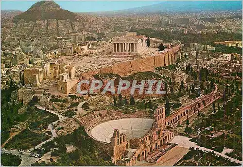 Cartes postales moderne Athenes L'Acropole vue d'avion