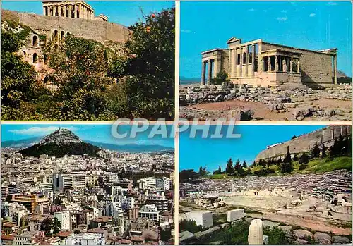 Cartes postales moderne Athenes Acropolis Erection Theatre de Dionysos