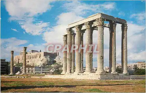 Moderne Karte Athenes Sanctuaire de Zeus Olympien