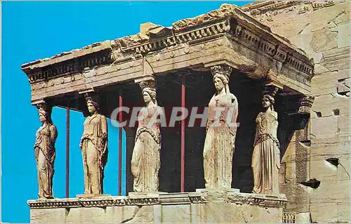 Moderne Karte Athenes Les Caryatides