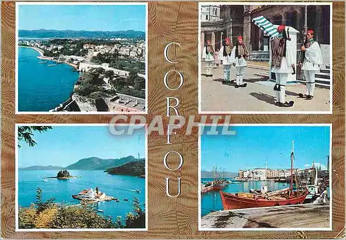 Cartes postales moderne Corfou Militaria Bateaux