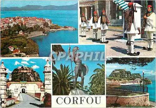 Cartes postales moderne Corfou Militaria