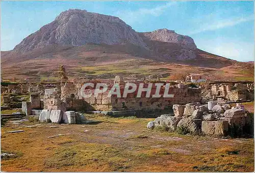 Cartes postales moderne Ancienne Corinthe L'Agora Romaine La Tribune Au Fond L'Achrocorinthe