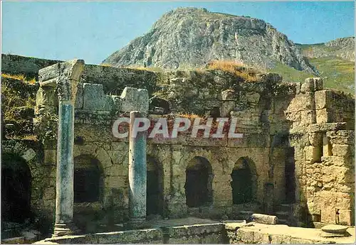 Moderne Karte Corinthe Antique La Source de Pirene