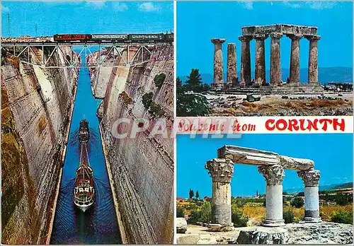 Cartes postales moderne Grece Corinthe Train