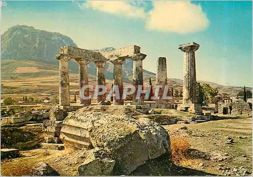 Cartes postales moderne Corinthe Le Temple d'Apollon