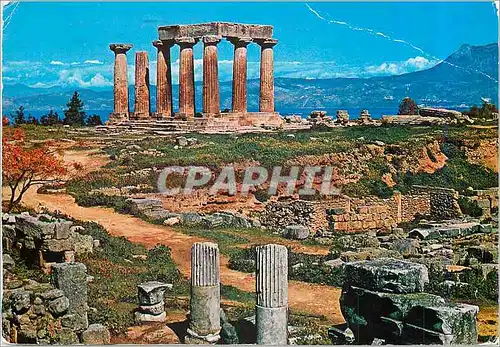 Cartes postales moderne Corinthe Le Temple d'Apollon