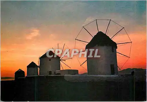 Cartes postales moderne Grece Moulin a vent