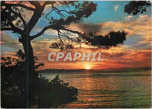 Moderne Karte Grece Coucher du Soleil