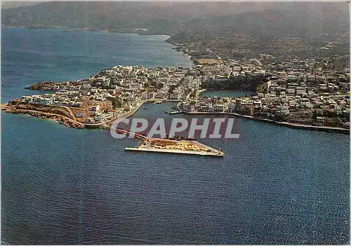 Cartes postales moderne Crete Aghios Nikolaos Vue Generale aerienne