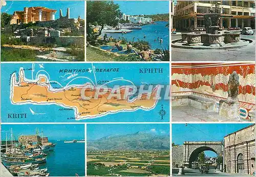 Cartes postales moderne Crete Souvenir Bateau