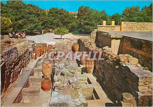 Moderne Karte Crete Knossos Les Magasins vers la Cour Ouest