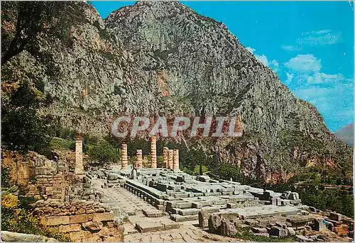 Moderne Karte Delphes Le Temple d'Apollon