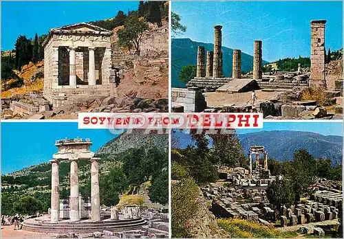 Moderne Karte Souvenir de Delphes Grece
