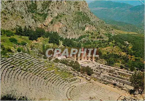Moderne Karte Delphes Le Temple d'Apollon