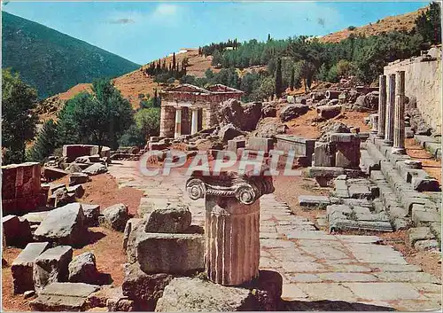 Cartes postales moderne Delphes Le Portico et le Tresor des Atheniens