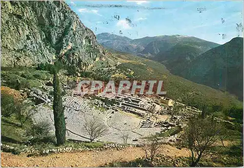 Cartes postales moderne Delphes Theatre et le Temple d'Apollon