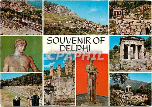 Moderne Karte Grece Souvenir of Delphi