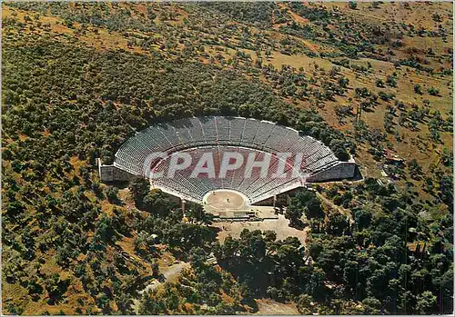 Moderne Karte Epidaure Le Theatre ancien Vue aerienne