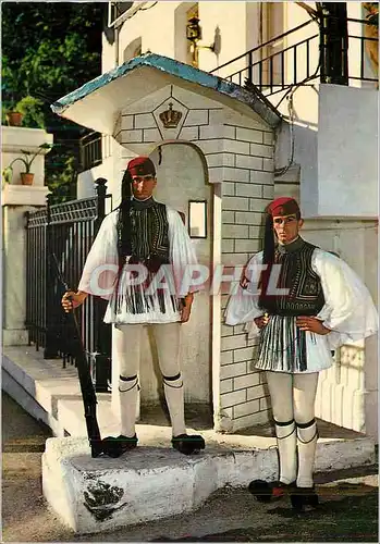 Moderne Karte Athenes Garde Royale (Evzon) Militaria