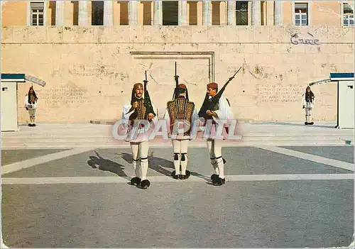 Moderne Karte Grece Euzones (Soldats) Militaria