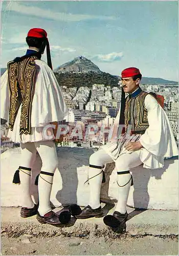 Cartes postales moderne Athenes Garde Royale (Evzones) Militaria