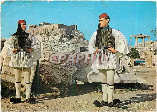 Cartes postales moderne Athenes Evzones de la Garde Royale Militaria