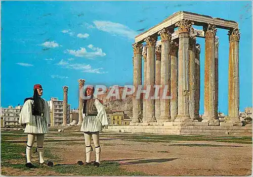 Cartes postales moderne Athenes Evzones de la Garde Royale Militaria