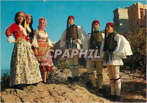 Cartes postales moderne Athenes Costumes Nationaux Militaria
