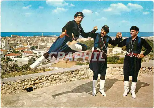 Moderne Karte Grece Crete Rethymnon Danses