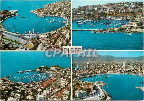 Cartes postales moderne Grece Le Piree Vue Panoramique de Tourcolimano et Pachalimani Bateaux