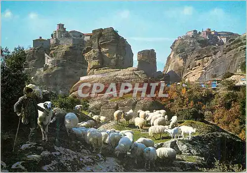 Cartes postales moderne Grece Meteora Couvents de Varlaam et de la Transfiguration