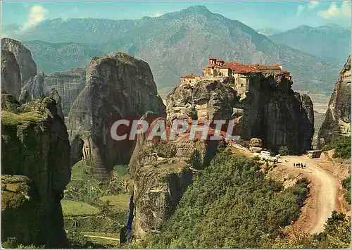 Moderne Karte Meteora Monastere de Varlaam